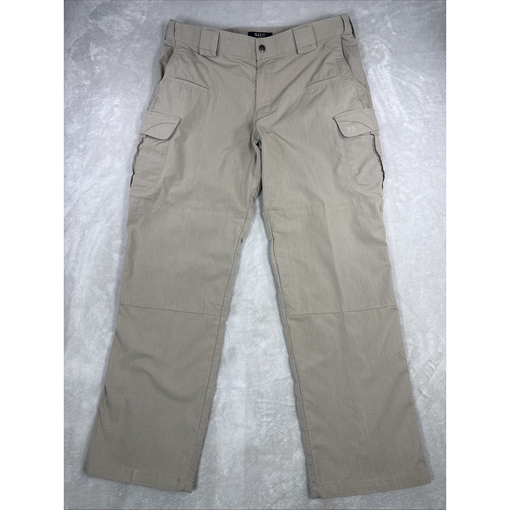 5.11 Tactical Pants Mens Stryke Regular Fit Cargo Ripstop Khaki Tan 38X32